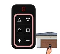 Garage Door Opener Remote - 6 Button Transmitter 7.3x3.76 Cm, 300-915MHz Multi-Frequency Clicker, 50 Meter Range, ABS Housing, USB-C Rechargeable | Replacement Gate Control For Property Vehicle