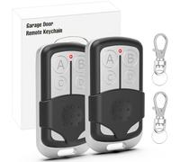 Garage Door Opener Remote for Liftmaster Chamberlain Craftsman Opener with Purple Yellow Red Orange Green Learn Button, Keychain Type, 2 Pack