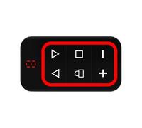 Garage Door Opener Remote - Wireless 6-Key Control Transmitter, Secure Rolling Code Technology, Fast Signal Response with Long Range Transmission, Convenient Portable Device for Reliable Entry