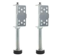Garage Door Pusher Spring Pair Left and Right 9 Inch Steel | Side-mounted Plunger Parts, Buffer Assembly Hardware, Silver Finish, for Opener Repair and Quieter Operation