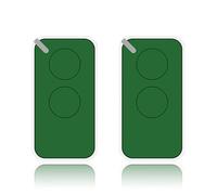 Garage Door Remote, INTI 2 Remote Control 433.92mhz Rolling Code 1 ONE ON2E Garage Door Gate Opener Transmitter,for Electric Gate Shutter Garage Door(2pcs-Green)