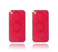 Garage Door Remote, INTI 2 Remote Control 433.92mhz Rolling Code 1 ONE ON2E Garage Door Gate Opener Transmitter,for Electric Gate Shutter Garage Door(2pcs-Red)