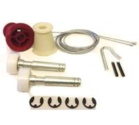 Garage Door Repair Kit Includes Cones and Cables/Circlip Type Roller Spindles To Suit Premier Henderson Canopy