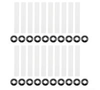 Garage Door Roller Sleeves 20pcs with Nuts White Black