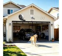 Garage Door Screen 2 Car, L200cm x H230cm Magnetic Closure Garage Screen