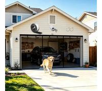 Garage Door Screen 2 Car, L515cm x H290cm Magnetic Closure Garage Screen
