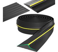 Garage Door Seal, Garage Door Threshold Seal Universal Door Rubber DIY Bottom Weatherproof Threshold Seal Strip Suitable for Keeping Garages Clean & Dry (4.8m,Black)