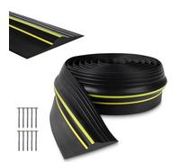 Garage Door Seal with Screws,3M Weatherproof Garage Door Threshold Seal,100x25mm Universal Garage Door Draught Excluder Bottom Blocks Dust Rain and Keeping Garage Clean Dry