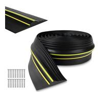 Garage Door Seal with Screws,6M Weatherproof Garage Door Threshold Seal,100x25mm Universal Garage Door Draught Excluder Bottom Blocks Dust Rain and Keeping Garage Clean Dry
