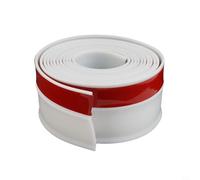 Garage Door Sealing Strip TPE Rubber Weatherproof Insulation Seal for Frame and Roller Shutter Doors Wind Rain Dust Noise Protection 300cm Black/White(White)