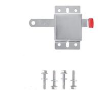 Garage Door Side Lock Inside Deadlock for Most Garage Door (single garage or double garage) Galvanized Steel -1 pack, Silver finish with pvc cover