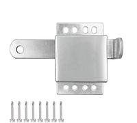 Garage Door Side Lock Latch, Garage Door Inside Deadlock,Garage Door Lock Hardware Kit for Most Garage Door, Garage Door Extra Security Lock Slide Latch for Manual Open (1Pack)