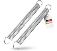 Garage Door Spring Pair (2 Pieces) Universal Tension Spring - Available in 9 Different Sizes - Galvanised Garage Door Springs Made of Manganese Steel (410 x 42 x 4.8 mm / Tensile Force 90 kg)