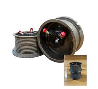 Garage Door Standard Lift Cable Drums (Pair) - D400-144 for Up to 12' Doors - Heavy-Duty Replacement Hardware for Smooth Operation