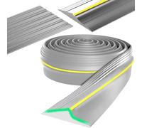Garage Door Threshold Seal - Universal Rubber DIY Bottom Weatherproof Strip for Keeping Garages Clean & Dry (6m, Grey)