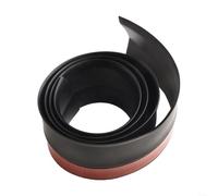 Garage Door Weather Stripping Seal Strip Rubber Edge Guard for Draft Exclusion Moisture Control - Flexible TPE Construction Simple Install 200cm White(1m Black)