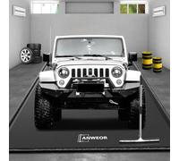 Garage Floor Mat 8'6" x 20' Upgraded Satin Finish Texture Non-Slip Containment Mat Waterproof Garage Floor Mat for Under Car Heavy Duty Protection Mat with Floor Squeegee for All Seasons