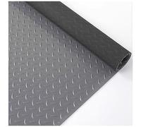 Garage Floor Mat, Garage Floor Mat, Grey Rubber Floor Roll Basement Warehouse Gyms Flooring Protector, 2.9 3.9 4.9 5.5 5.9 6.5 ft,Non Slip Embossed Diamond Plate Pattern,(120x100cm/3.9x3.2ft)