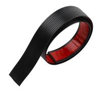 Garage floor transition strip ramp made from rubber with self backing, suitable for wheelchairs, scooters, and strollers for easy crossing (Black 1m)