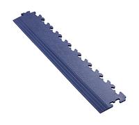 Garage Flooring Edge Ramp - PVC Interlocking Floor Tile Edge, Gym Matting (Blue) (Price Per Ramp)