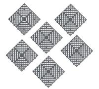 Garage Flooring Tiles, Interlocking Non-Slip Waterproof Floor Tiles, Lightweight Self-Draining Pallet for Car Repair Shop, 6 Pcs Snap-Together Set