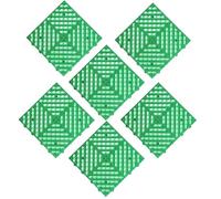 Garage Flooring Tiles, Interlocking Non-Slip Waterproof Floor Tiles, Lightweight Self-Draining Pallet for Car Repair Shop, 6 Pcs Snap-Together Set