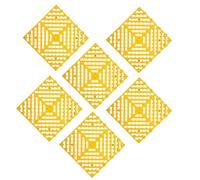 Garage Flooring Tiles, Interlocking Non-Slip Waterproof Floor Tiles, Lightweight Self-Draining Pallet for Car Repair Shop, 6 Pcs Snap-Together Set