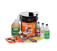 Garage Gorilla Forecourt First Exterior Gas Island Cleaning Kit | Complete Maintenance Set with Concrete Cleaner, Pump Cleaner, Pump Shine, Odor Killer & Cleaning Tools, Ready-to-Use Grab & Go Kit