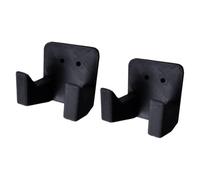 Garage Hammer Organizer, Black | Wall Mounted Holder with Arms, Compact Two Hole Rack for Tidy Workshop Tool Access