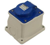 Garage Hook Up Socket - 16Amp - Waterproof IP44 - Caravan / Motorhome / Industrial
