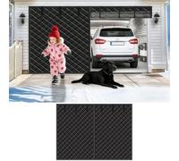 Garage Insulated Door Screen for Winter, 240 275 290 300 400 cm Magnetic Hands-Free Door Curtain, Upgraded Oxford Cloth Waterproof Garage Cover for Balconies(290 x 360 cm)