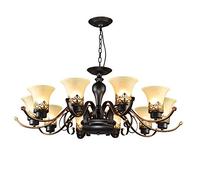 Garage,Kitchen,Vintage Style Chandelier 3 Lights Chandelier Adjustable Pendant Light Fixture Lamp Bronze Ceiling Light Fixture for Dining Room,8 Lights