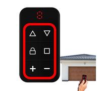 Garage Opener Remote - 6-Key Transmitter - Multi-Function Gate Opener | for Home Apartment Outdoor Property Security Access Control Daily Use