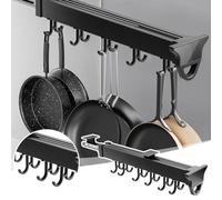 Garage Organization Hooks, Pull Out Mop And Broom Holder, Laundry Room Organization And Storage, Garden Tool Organizer For Home Kitchen Garden, Closet Pull Out Storage Organizer(41cm/16.14inch)