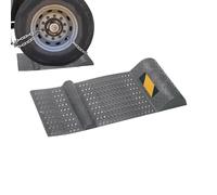 Garage Parking Lot Pad: Anti -Slip Rubber Wheel Stop, Weather Resistant Barrier, Heavy Duty Tire Pad, Parking Guide