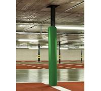 Garage Pillar Protector Padding 5ft Tall, Indoor Outdoor Sports Stadium Round Post Safety Pads Wrap Around, Commercial Temporary Replacement Pillar Protective Pads(Green,Inner Dia 4 Inch)