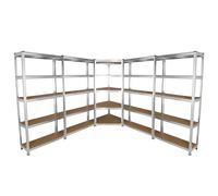 Garage Racking Galvanised Steel Storage Shelving Metal Heavy Duty Shelves 5 Tier