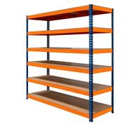 S-Rax 6 Shelf Racking - 180cm x 180cm x 60cm Monster Racking Orange One Size