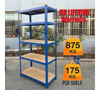 MonsterShop Monster Racking 90 X 45 X 180 Cm Steel Shelving Units/racking Bays, Pack Of 1, Blue