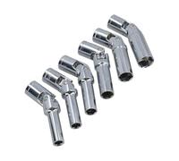 Garage Repair Glow Plug Socket Set | 6 Piece Extended Metric Sockets for Recessed Service Points with Chrome Alloy Structure Jobs