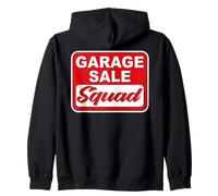 Garage Sale Squad Retro Yard Sale Team Thrifting Design Zip Hoodie