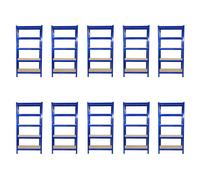 10 Monster Racking T-Rax Heavy Duty Shelving Unit Garage Strong Shelf Units, 75cm x 150cm x 30cm