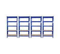 4 Tier Racking Shelving Heavy Duty Steel Garage Storage 5 Shelves 75cm Warehouse