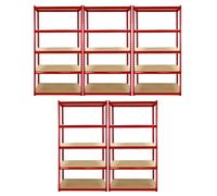 Garage Shelves Shelving 5 Tier Unit Racking Boltless Heavy Duty Storage Shelf