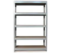 Garage Shelving 120cm Grey Shed Shelves/Wide Metal Warehouse Storage Racking