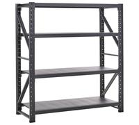 Garage Shelving FIUGGI 200 cm 200 cm Metal Black