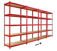 Z-Rax Metal Racking Units Red - Pack of 4, none