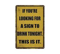 Garage Sign If You are Looking for a Drink Tin Sign Home 20x30cm