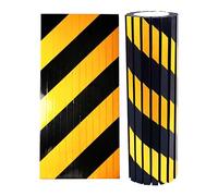 Garage Smith GWP06 Garage Wall Protector Foam Wall Column Corner Guard for Parking Garages - Reflective Wall Edge Protector - Wall Corner Edge and Bumpers Guards (2-Pack(Black Yellow))