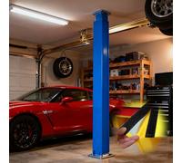 Garage Square Post Padding, Metal Pole Wrap Around Universal Column Padded Cover for Basement Playground Gym Basketball Court Outdoor